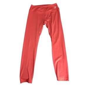 Gymshark Women's LG Training Leggings High Waist GLLG4714-RR Coral Orange